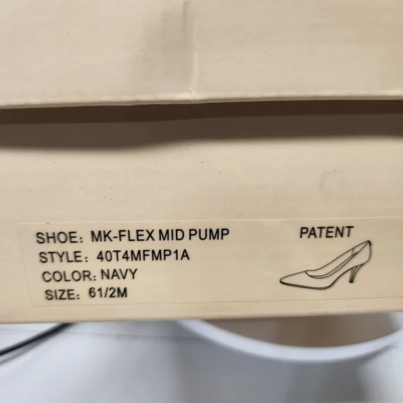 Michael kors flex mid pump Navy color patent Leather - Picture 9 of 11